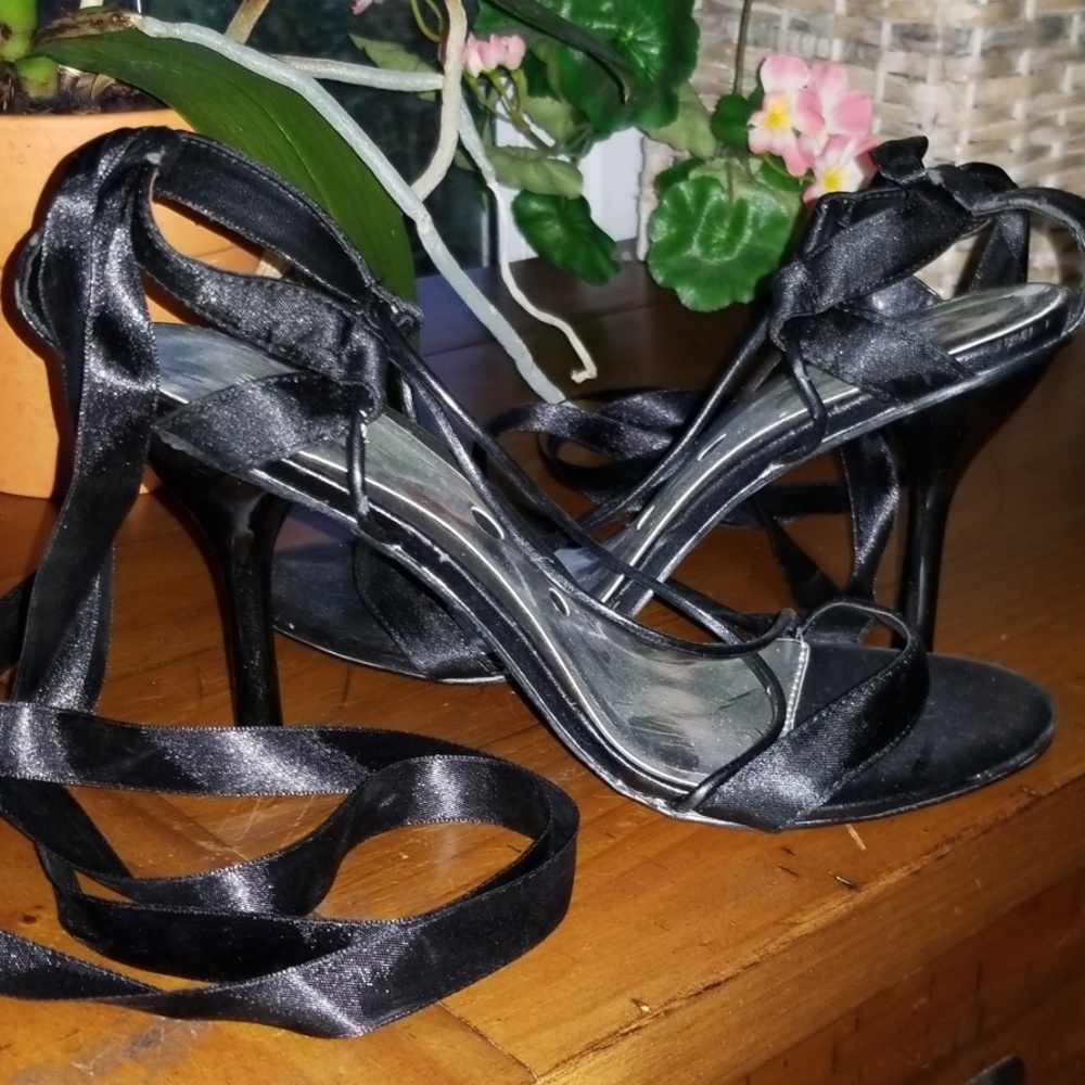 Ankle wrap heels